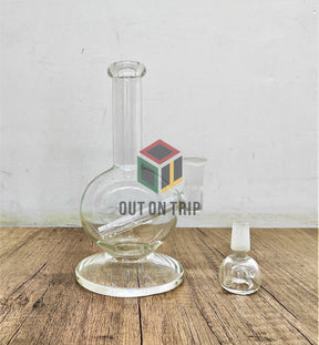 8 Inch Mini Bulb Glass Assorted Colors Bong (Discontinued)
