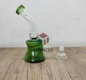 7 Inch Bent Neck Assorted Colors Can Bong with Slit Percolator (Discontinued)