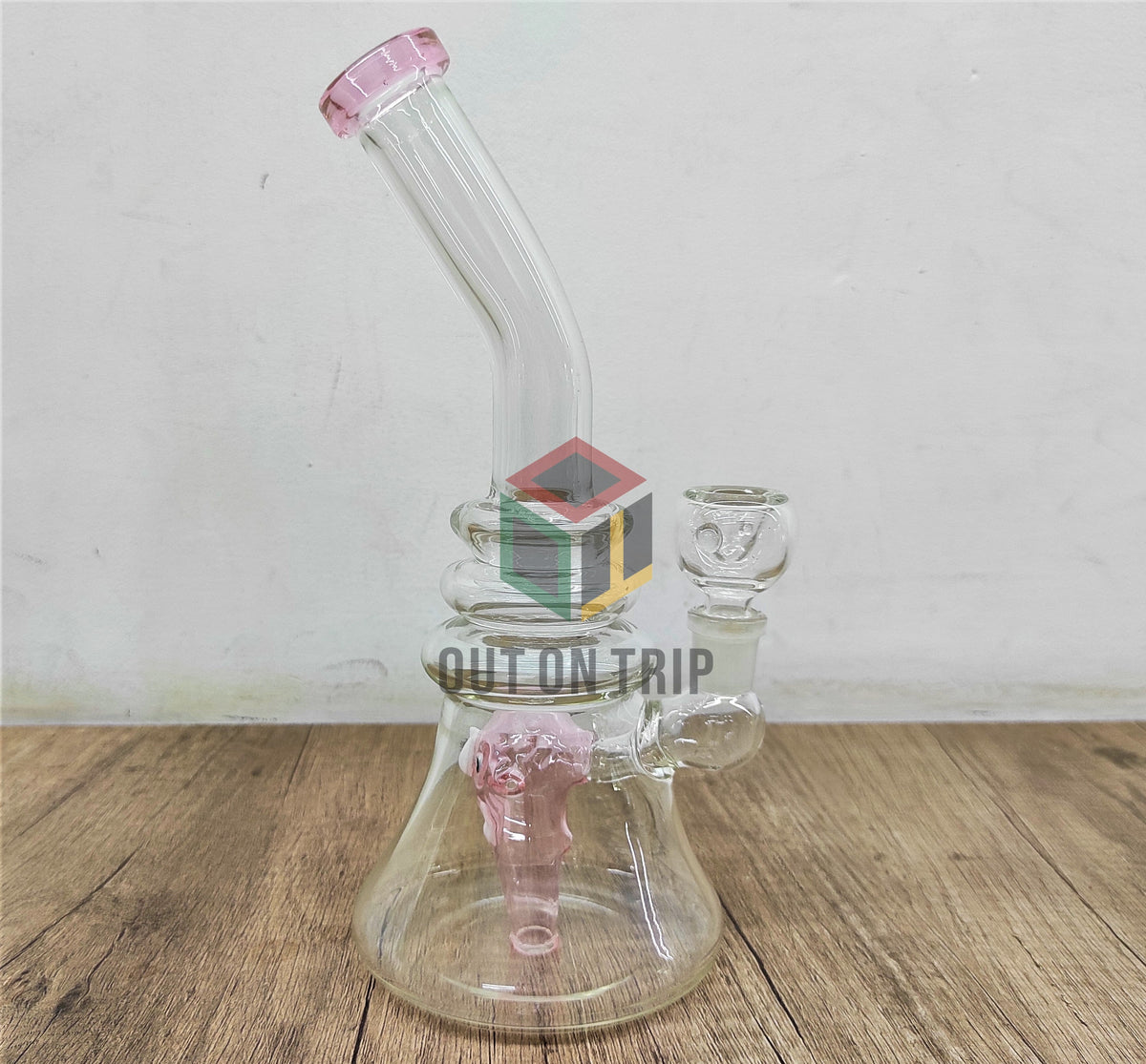 9 Inch Beaker Assorted Colors Bong with Monster Inline Percolator (Discontinued)