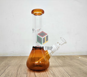 8 Ich Conical Flask Assorted Colors Bong with UFO Percolator and Ice Catcher
