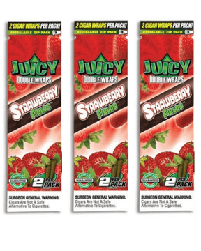 Juicy Double Wraps Blunt - Strawberry Fields Flavour