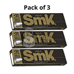 SMK GOLD King Size Slim Connoisseur - 33 King Size Slim Papers + 33 Special Tips