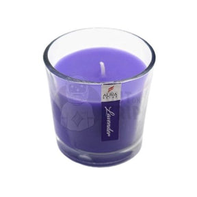 Aura Decor Gift Set of 3 Fragrance Votive Glass Candles (Burning Time 12 Hours Each) (Lavender)