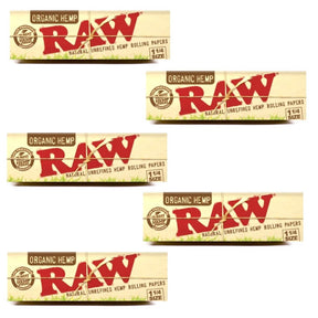 RAW Organic Rolling Paper 1 1/4 Size - 50 Leaves