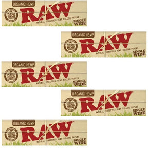 RAW Organic Rolling Paper Single Wide - 50 Leaves