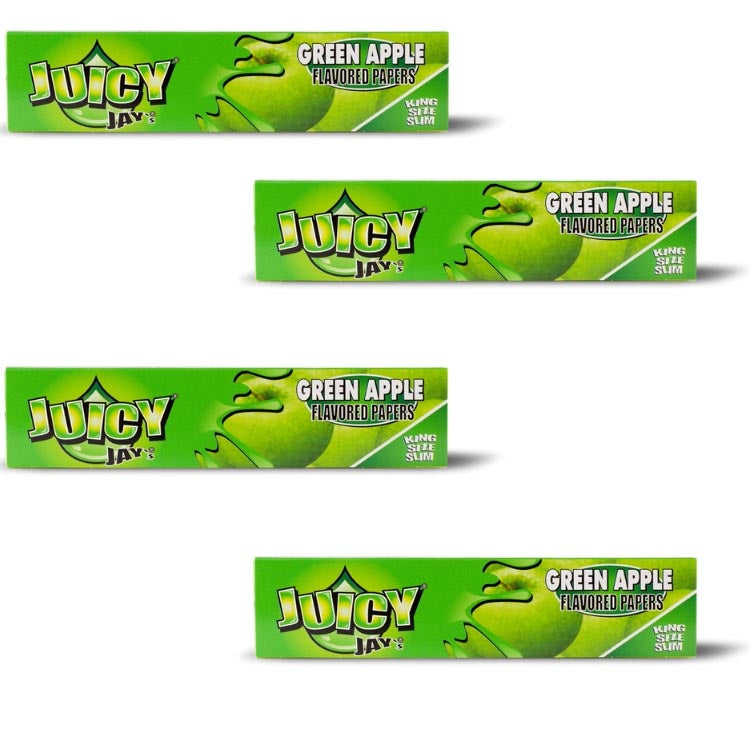 Juicy Jay Rolling Papers - Green Apple Flavor - KSS