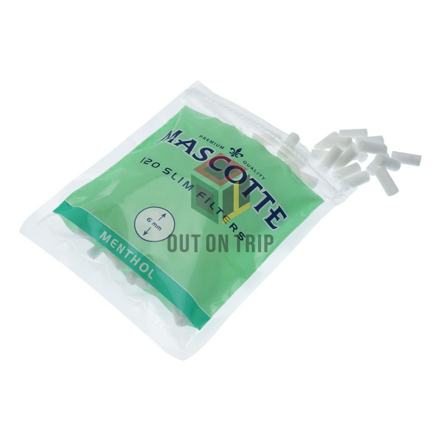 MASCOTTE Menthol Cotton Filter - 120 Tips