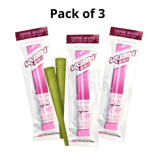 KUSH TERPENE INFUSED PREROLLED Organic CONES - PINK COOKIES