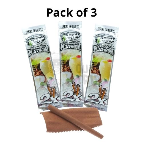 DOUBLE PLATINUM Blunt Wraps - PINA COLADA