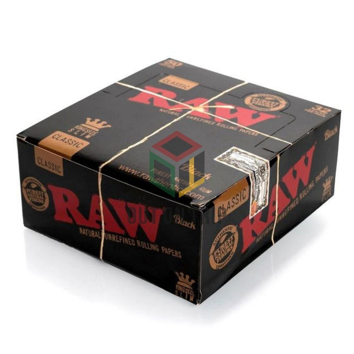 RAW Tips Original Roll Up Tips Full Box | 50 Packs | 50 RAW Tips per Pack |  Naturally Slow Burning Tips Made for Re-Use