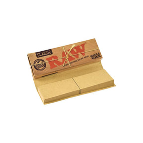 RAW Classic Connoisseur - SINGLE WIDE Rolling Papers with Tips