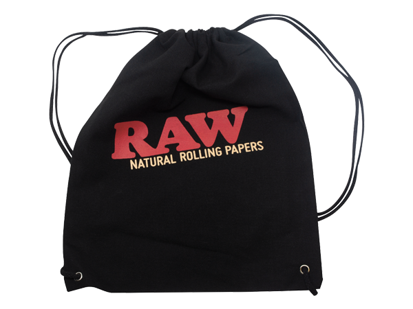 RAW DRAWSTRING BAG BLACK