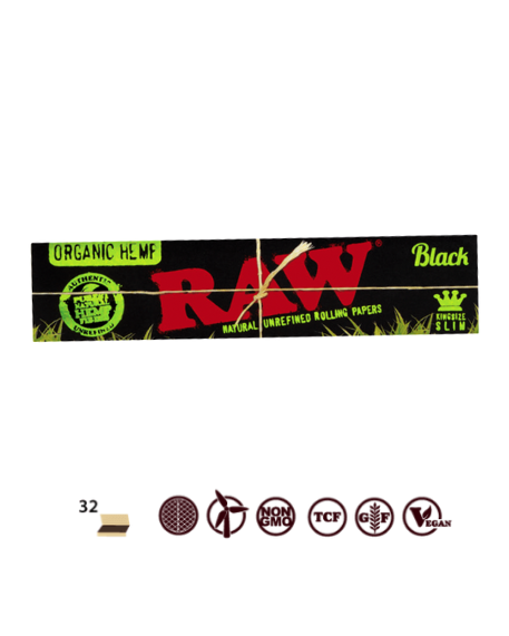Black Rolling Papers Mace Products King Slim Matte Black 