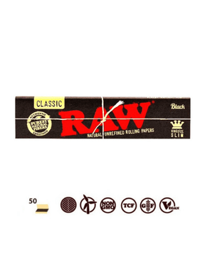 RAW Black Rolling Paper King Size Slim