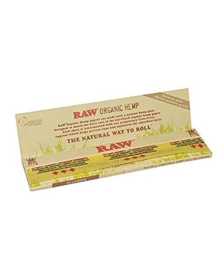 RAW Organic Rolling paper + Raw Wide Tips - Set of 6