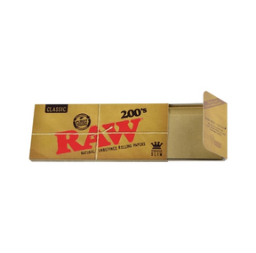 RAW Classic Rolling Papers King Size Slim - 200 Leaves