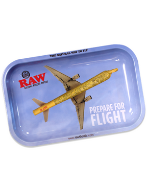 RAW Flight Metal Rolling Tray with Magnetic Cover - Small