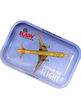 RAW Flight Metal Rolling Tray with Magnetic Cover - Small