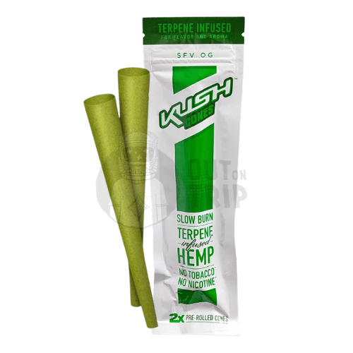 KUSH TERPENE INFUSED PREROLLED Organic CONES - SFV OG