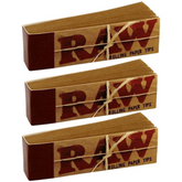 RAW ROLLING paper FILTER TIPS/ROACH Pack Of 3 or 5 - Outontrip