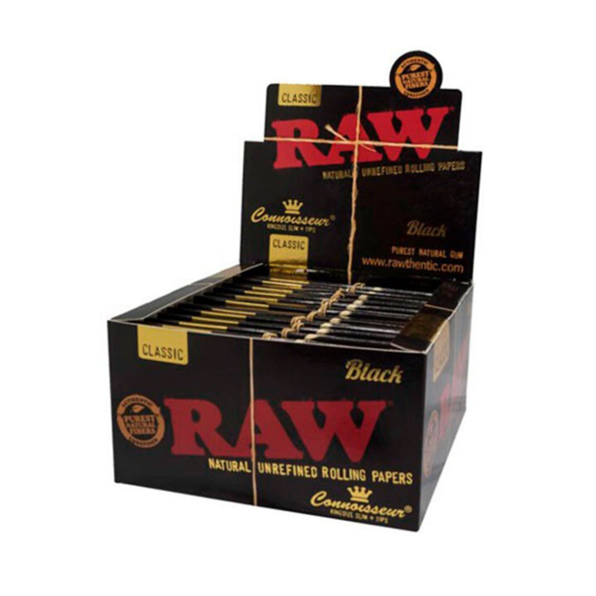 RAW Black Connoisseur KSS - Rolling Paper with Tips