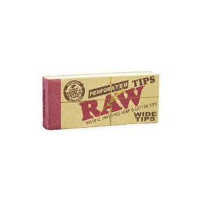 Luxe Glass Rolling Paper with RAW Wide Tips - Set of 5