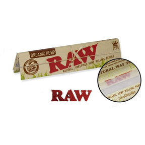 RAW Organic Rolling Paper with RAW Wide Perforated Tips - Set of 5