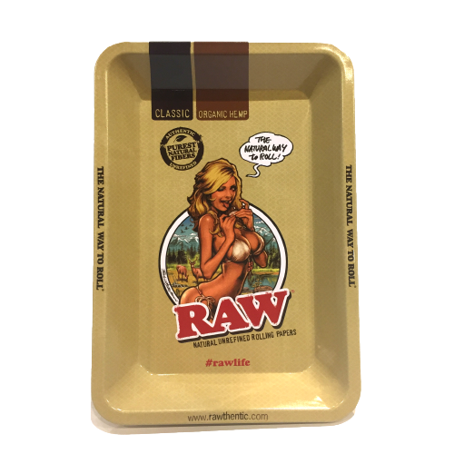 RAW Girl Metal Rolling Tray - Mini