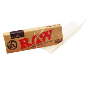 RAW Classic Rolling Paper Single Wide - 50 Leaves
