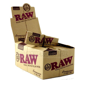 RAW Classic Connoisseur - 1 1/4 Size Rolling Papers with Tips